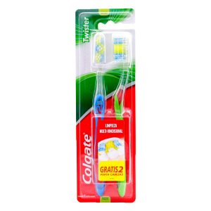 2 CEP.COLGATE TWISTER GTS 2 PORT.CABEZAS CEPILLOS