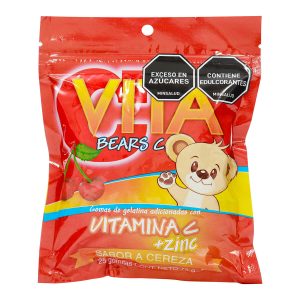 GOMAS VITABEARS C +ZINC CEREZA 25 UDS