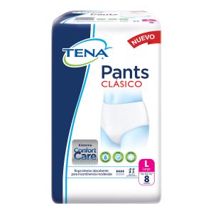 PAN.TENA PANTS CLASICO LARGE 8 UDS PAÑALES