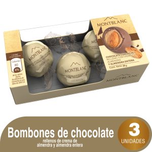 BOMBONES MONTBLANC ALMENDRAS 3 UDS