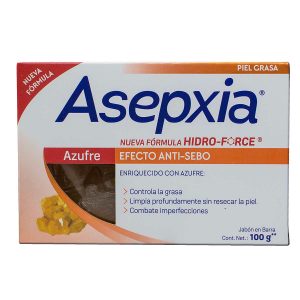 JABON ASEPXIA 100 GR AZUFRE JABONES