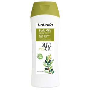CRE.BABARIA BODY MILK ACEITE OLIVA 400ML CREMAS