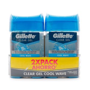 2 DTE.GILLETTE GEL COOL WAVE 82 GR GELES SM 21