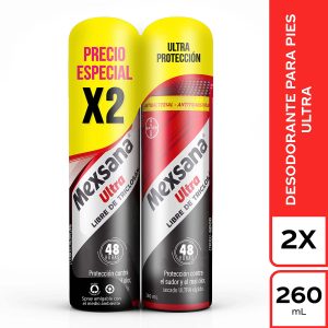 2 DTE.MEXSANA PIES ULTRA SPR.260 ML.P.E. SPRAY