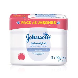 3 JABON JJ BABY ORIGINAL 110 GR  JABONES