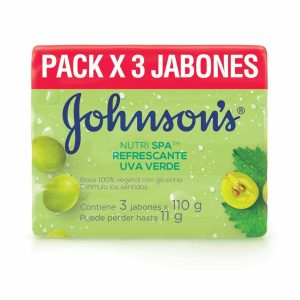 3 JABON JJ ADULTO UVA VERDE 110 GR  JABONES