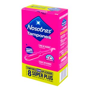 TAMP.NOSOTRAS APLICADOR SUPER PLUS 8UDS TAMPONES
