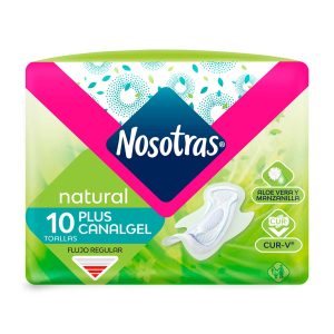 TOA.NOSOTRAS NAT. PLUS CANALGEL 10 UDS