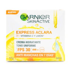 GARNIER EXPRESS ACLARA CREMA FPS30 50 ML CREMAS