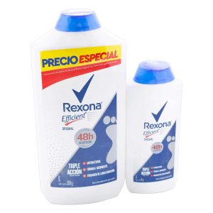 TALCO REXONA EFF.ORIG.300GR+TAL 85G S.O.
