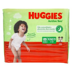 PAN.HUGGIES ACTIVE SEC ET.5 XXG 25 UNDS