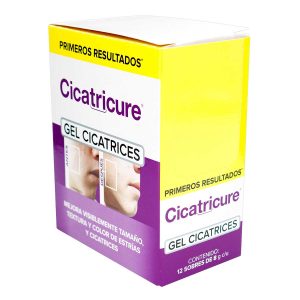CICATRICURE GEL PARA CICATRICES 8 GR CAJA X 12 SBS