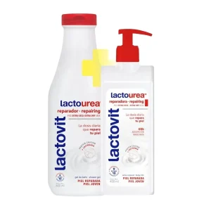 COMBO - GEL DE BAÑO LACTOVIT 600 ML + CREMA LACTOVIT 400 ML 50% DCTO
