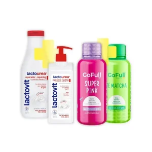 COMBO - GOFULL SUPER PINK + TE MATCHA + GEL LACTOVIT GRATIS CREMA LACTOVIT 400 ML