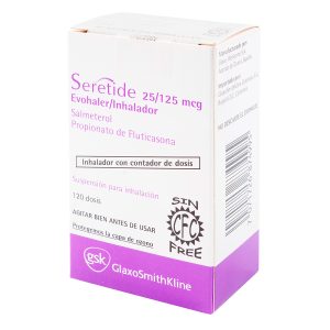 SERETIDE 25/125 MCG 120 DOSIS EVOH.(M) FLUTICASONA-SALMETEROL