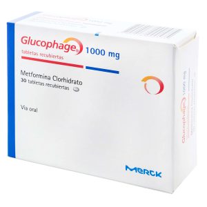 GLUCOPHAGE 1000 MG 30 TABLETAS (M) METFORMINA