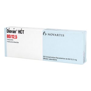 DIOVAN HCT 80/12.5 MG 28 TBS  VALSARTAN-HIDROCLOROTIAZIDA