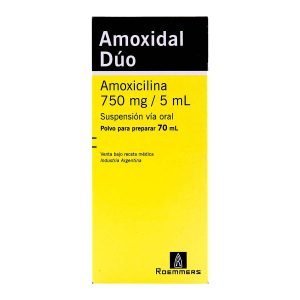 AMOXIDAL DUO 750 MG SUSPENSION 70 ML AMOXICILINA
