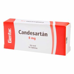 CANDESARTAN 8 MG 14 TABLETAS GF CANDESARTAN