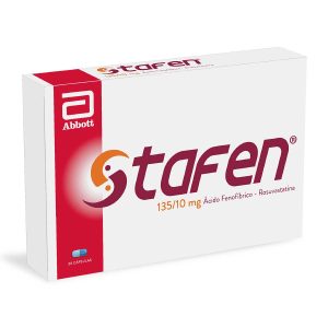 Tienda 12 STAFEN 135/10 MG 30 CAPSULAS (A) ACIDO FENOFIBRICO-ROSUVASTATINA