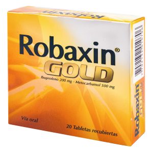 ROBAXIN GOLD 500 MG 20 TBS IBUPROFENO + METOCARBAMOL