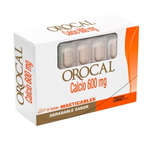 Tienda 11 OROCAL 30 TABLETAS MASTICABLES LP CARBONATO DE CALCIO
