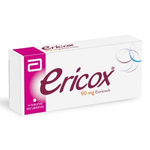 Tienda 7 ERICOX 90 MG 14 TABLETAS ETORICOXIB