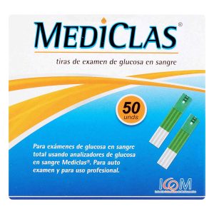 Tienda 5 TIRAS REACTIVAS GLUC.MEDICLAS 50UD IC(RF