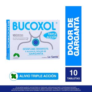 Tienda 27 BUCOXOL TRIPLE ACCION COOLMINT 10 TBS BENCIDAMINA-CETILPIRIDINIO