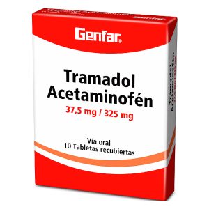 Tienda 9 TRAMADOL ACETAMIN.37.5MG/325MG 10 TBS GF