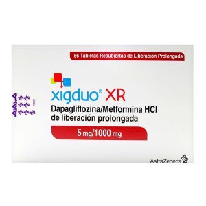 Tienda 26 XIGDUO XR 5/1000 MG 56 TABLETAS (A)(PAE) METFORMINA-DAPAGLIFLOZINA