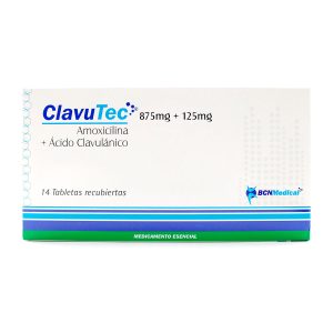 CLAVUTEC 875 MG 14 TABLETA(3%+)(PAE) AMOXICILINA+ACIDO CLAVULANICO