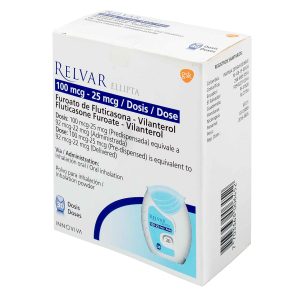 RELVAR ELLIPTA X 30 DOSIS 100MCH/25MCH FLUTICASONA-VILANTEROL