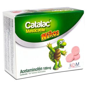 CATALAC 100 MG 100 TBS MASTICABLES IC MQ ACETAMINOFEN