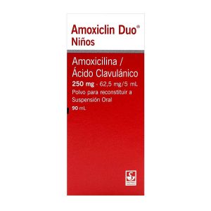 AMOXICLIN DUO NINOS POLVO 90 ML AMOXICILINA+ACIDO CLAVULANICO
