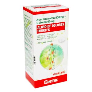 ACETAMINOFEN 500MG+CAFEINA 65MG 48 TBS GF
