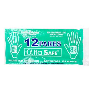 GUANTE CIRUGIA ALFA 8 1/2 12 UDS  GUANTES DE CIRUGIA