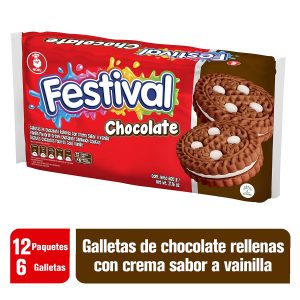 Tienda 22 GALLETAS FESTIVAL CHOC.12 PAQ.6 UDS GALLETAS