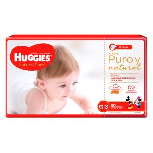 Tienda 1 PAN.HUGGIES NAT.CAR.UNISEX GDE ET3 50UDS PAÑALES