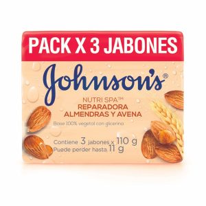3 JABON JJ ADULTO AVENA 110 GR  JABONES