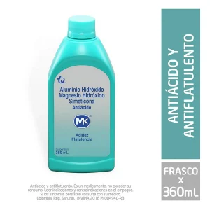 HIDROXIDO ALUMINIO SIMETICONA 360 ML MK HIDROXIDO DE ALUMINIO