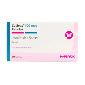 EUTIROX 100 MCG 50 TABLETAS (T) (M) LEVOTIROXINA SODICA