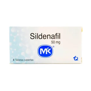 SILDENAFIL 50 MG 4 TABLETAS MK