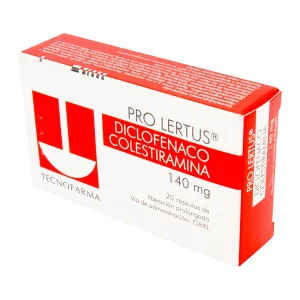 PROLERTUS 140 MG 20 CAPSULAS (T) DICLOFENACO SODICO