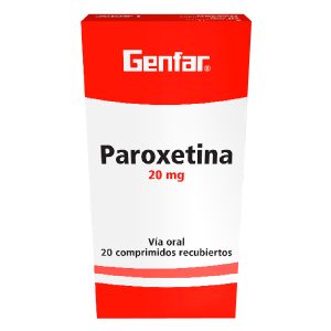 Tienda 27 PAROXETINA 20 MG 20 TABLETAS W