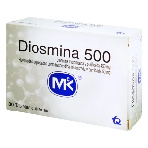 Tienda 26 DIOSMINA 500 MG 30 TABLETAS MK