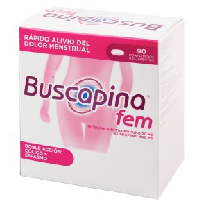 BUSCAPINA FEM 90 TABLETAS (A) (T) HIOSCINA-IBUPROFENO