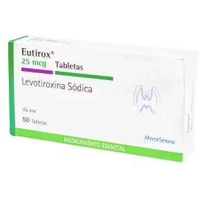 Tienda 16 EUTIROX 25 MCG 50 TABLETAS LEVOTIROXINA SODICA