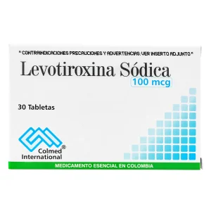 LEVOTIROXINA 100 MG 30 TABLETAS PC