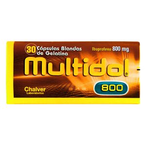 Tienda 17 MULTIDOL 800 MG (IBUPROFENO) 30 CAP.BLANDA GELATINOSA IBUPROFEN